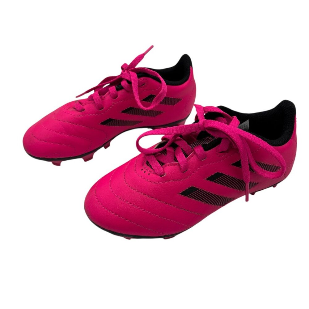 Adidas Kids' Goletto VIII FG Soccer Cleats Kid Size 12 Pink Black Lace Up